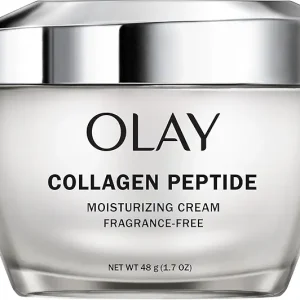 Olay Collagen Peptide Face Moisturizer, Firming Cream for Women, Fragrance-Free, Non-Greasy - Hydrating, Anti-Aging, Anti-Wrinkle, Smooth Fine Lines, Plumping Skin Care - Niacinamide, 1.7 Oz